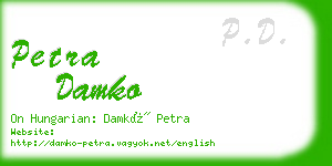 petra damko business card